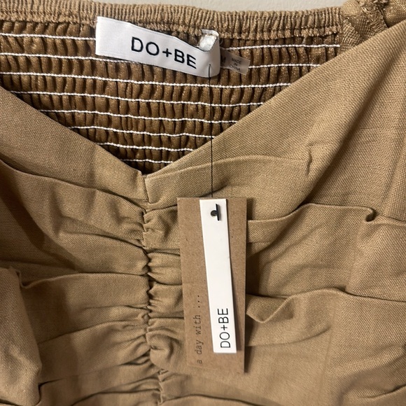 Do+Be Cropped Beige Top Medium - Picture 5 of 5